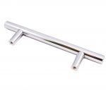 Polished Chrome Cabinet Drawer T bar Handle 156mm x 35mm 96mm Centres (FTD445A)
